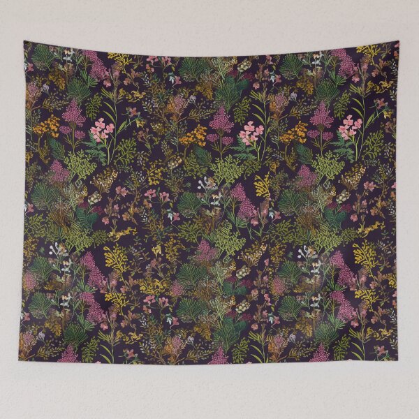 Item preview, cute wild flowers pattern, flowers and leaves pattern, cut leaves pattern, cute flowers pattern designed and sold by deniro1.