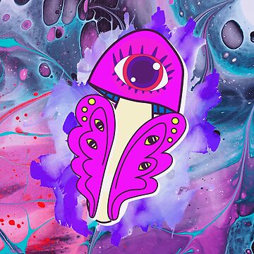 weirdcore eyes and wings | Art Board Print