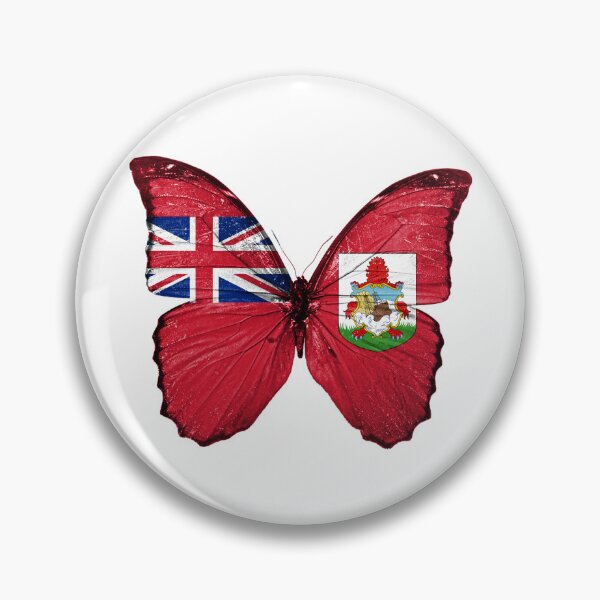 Item preview, Bermuda Flag Butterfly - Gift For Bermudian With Roots From Bermuda - Made in Bermuda designed and sold by Fun-World.