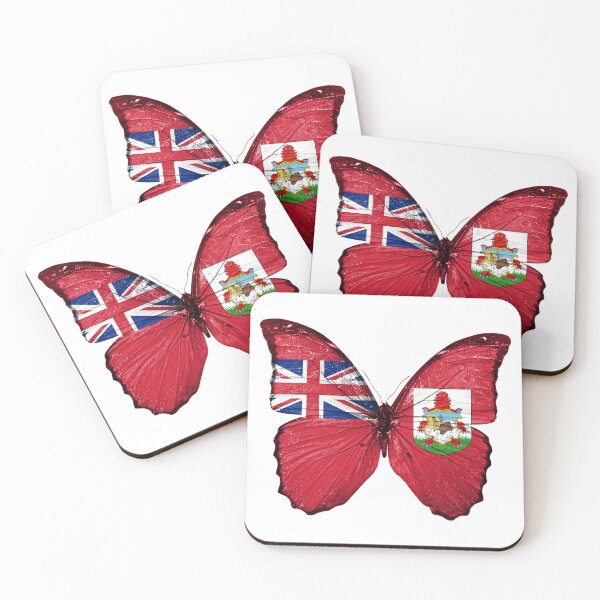 Item preview, Bermuda Flag Butterfly - Gift For Bermudian With Roots From Bermuda - Made in Bermuda designed and sold by Fun-World.