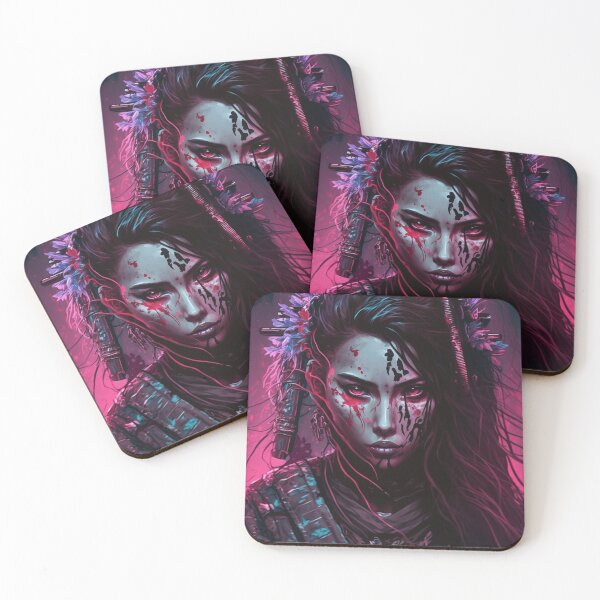 Item preview, Female Cyberpunk Samurai designed and sold by Nightarcade.