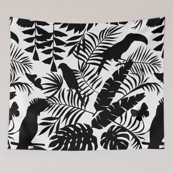 Item preview, Tropical Forest Silhouette digital art  designed and sold by GL Digital Artwork .
