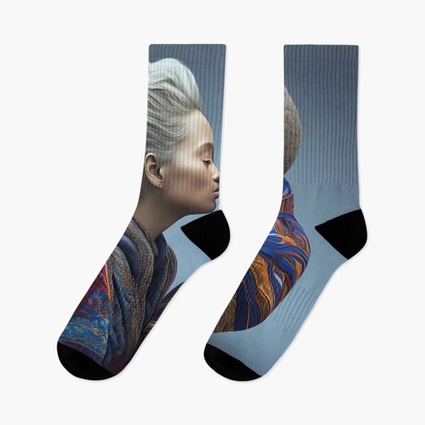 Item preview, Lost in Each Other: Surreal Portrait of a Couple on the Verge of a Kiss designed and sold by artmanikin.