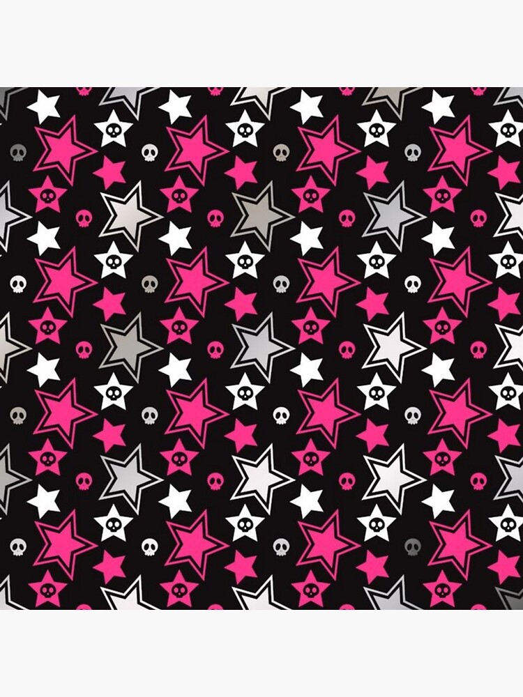 black and pink emo/scene stars Pin for Sale by sickmaid