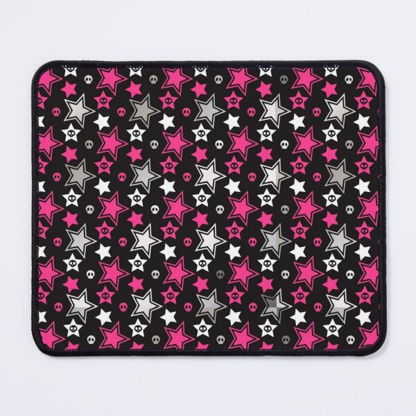 Item preview, black and pink emo/scene stars designed and sold by sickmaid.