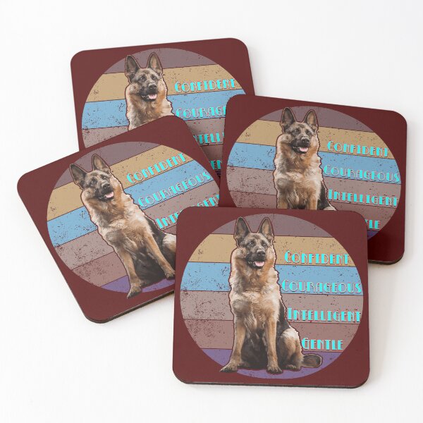 Item preview, German Shepherd Confident Courageous Intelligent Gentle designed and sold by Warrior Veteran Clothing.