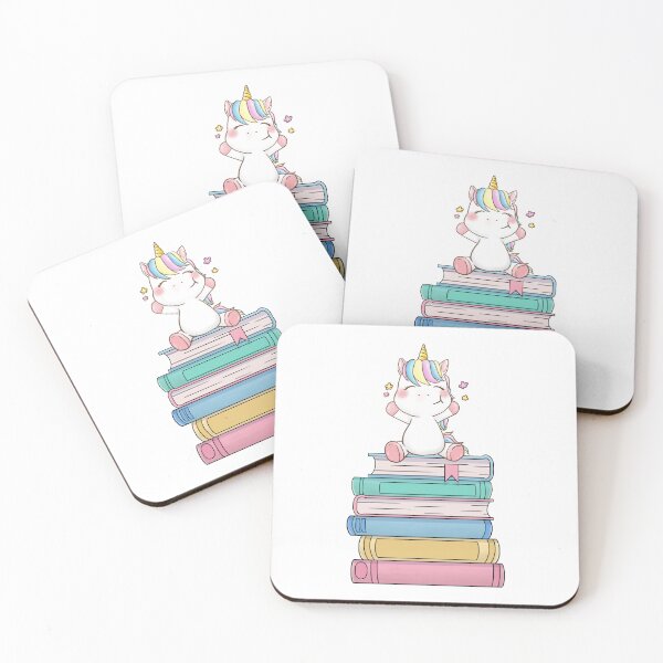 Item preview, Unicorn Book Stack designed and sold by amandakoz.