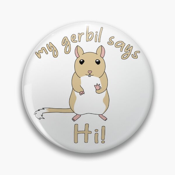Item preview, Cute golden gerbil says hi designed and sold by Becky-Marie.