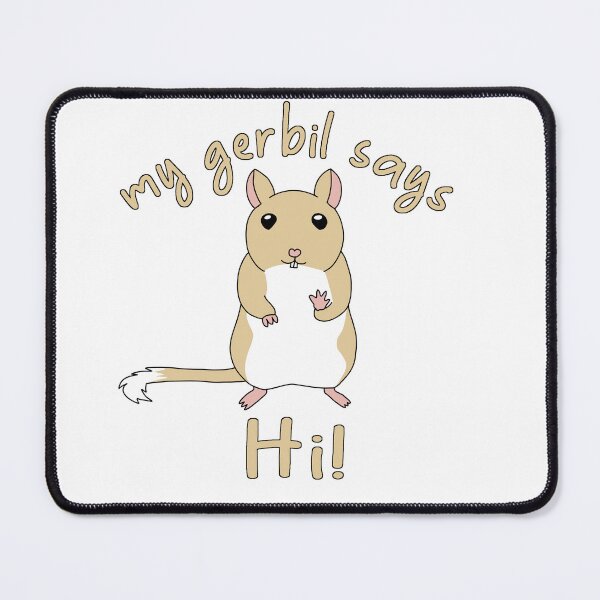 Item preview, Cute golden gerbil says hi designed and sold by Becky-Marie.