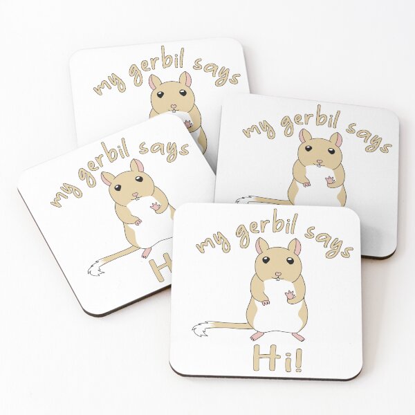 Item preview, Cute golden gerbil says hi designed and sold by Becky-Marie.