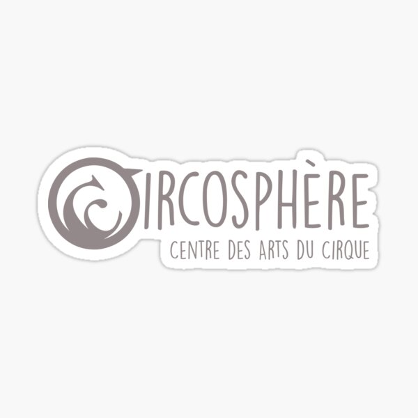 Circosphere Circus Arts Center Gray Logo Sticker