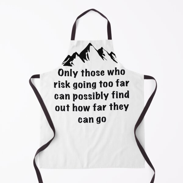 Item preview, Hiking risk inspirational quote designed and sold by SoulTrekking.