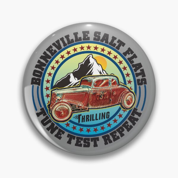 Item preview, Bonneville Salt Flats Vintage Retro Hot Rod Race Car designed and sold by CharJens.