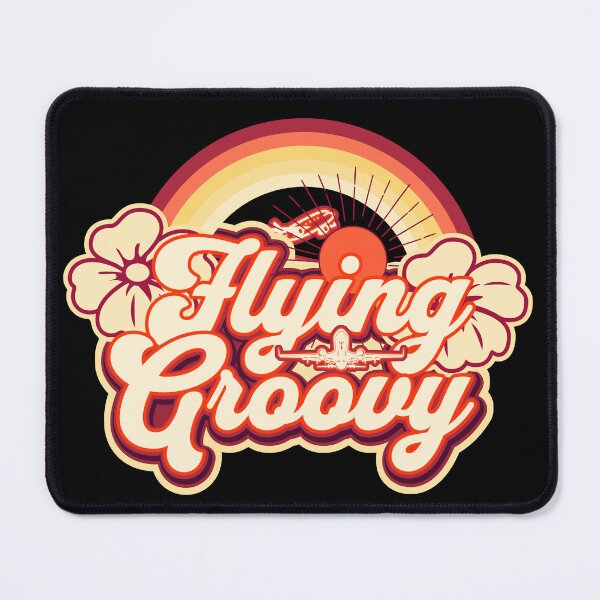 Item preview, flying groovy design for pilots, flight attendants, stewardess and enthusiasts designed and sold by AviationArtists.