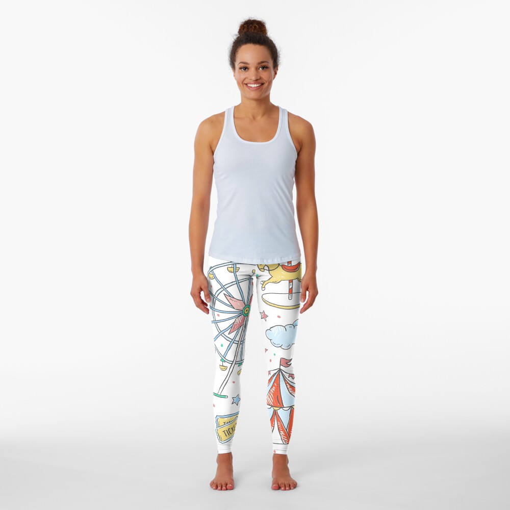"Childs Amusement Park Memories" Leggings for Sale by PastRemembered