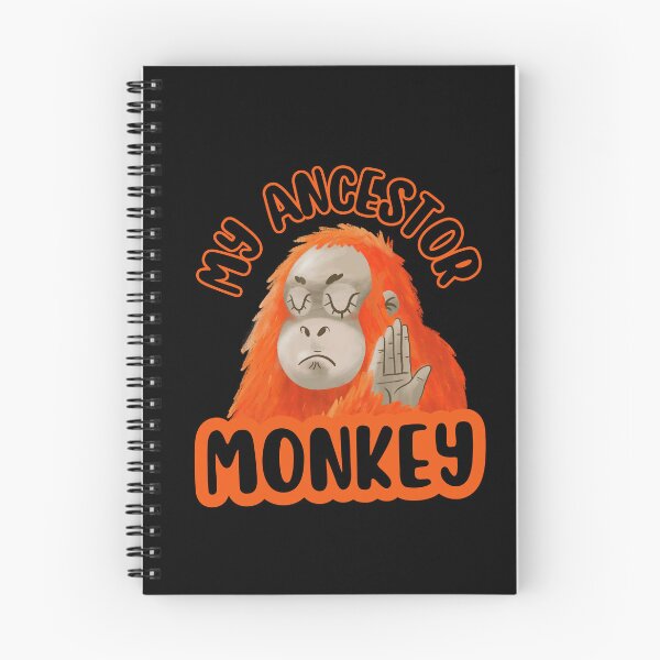 Item preview, My ancestor monkey, with a ginger monkey that don’t want to talk designed and sold by Drzamag.