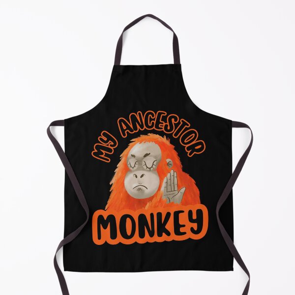 Item preview, My ancestor monkey, with a ginger monkey that don’t want to talk designed and sold by Drzamag.
