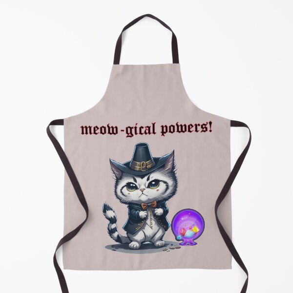Item preview, Meow-gical Powers Cat Pun designed and sold by BellaDesignArt.