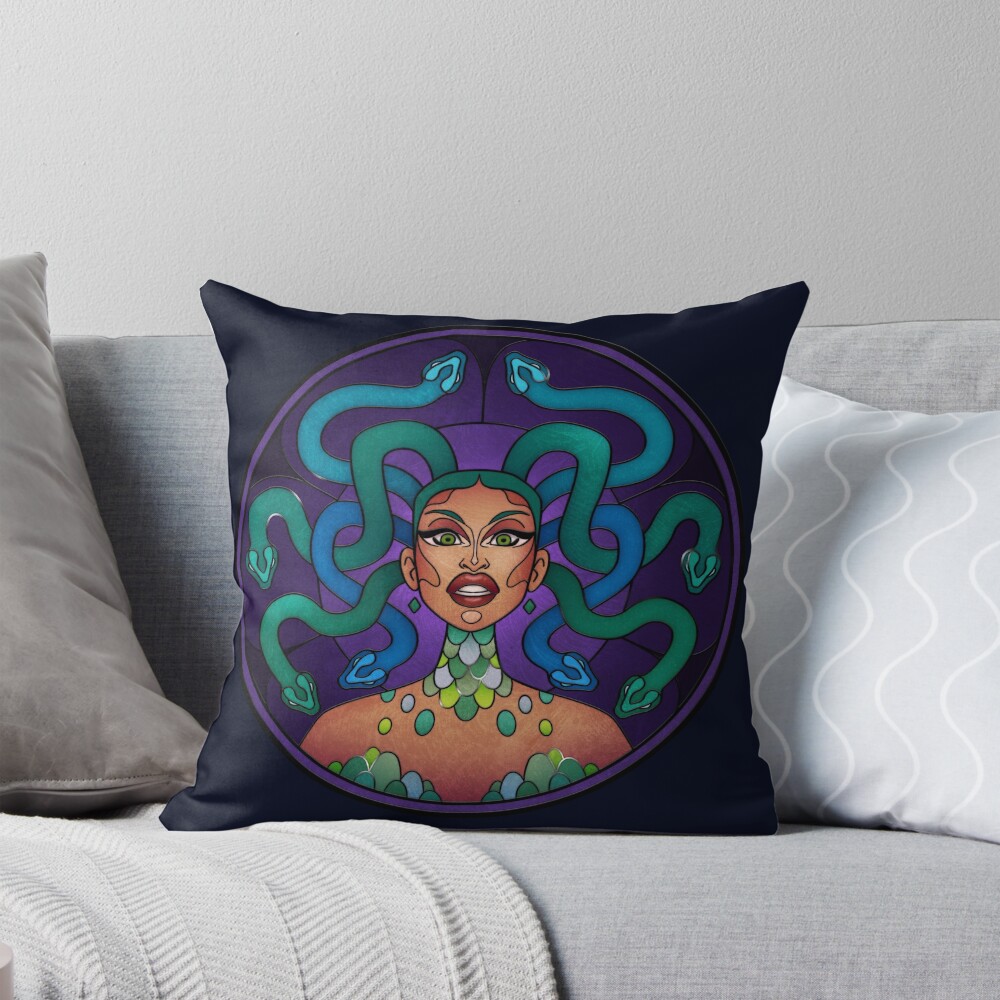 Item preview, Throw Pillow designed and sold by RikDrawsThings.