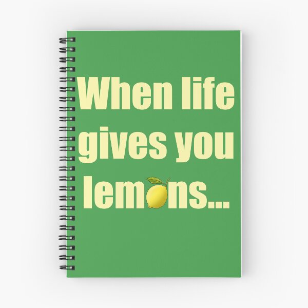 Item preview, When life gives you lemons inspirational quote designed and sold by SoulTrekking.