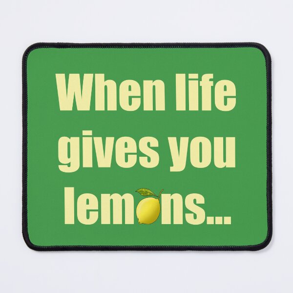 Item preview, When life gives you lemons inspirational quote designed and sold by SoulTrekking.