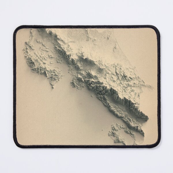 Item preview, Costa Rica Shaded Relief Map 3D digitally-rendered designed and sold by ThinkAboutMaps.