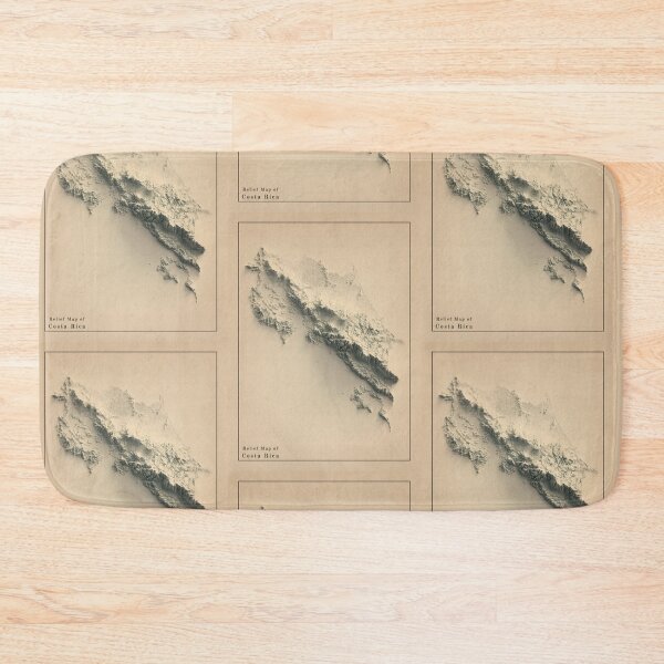 Item preview, Costa Rica Shaded Relief Map 3D digitally-rendered designed and sold by ThinkAboutMaps.