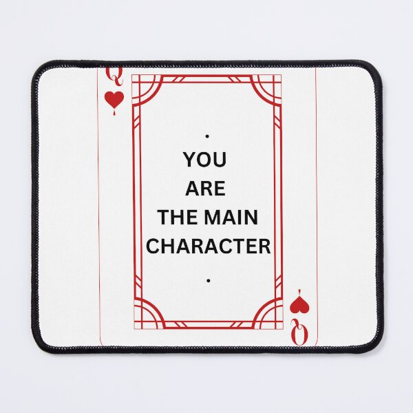 Item preview, You are the main character queen playing card designed and sold by chrysarts.