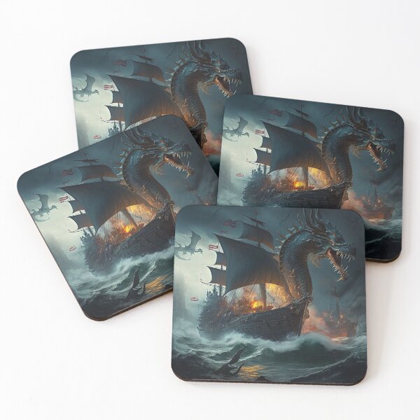Item preview, Dragons attacking an armada designed and sold by wroznak.