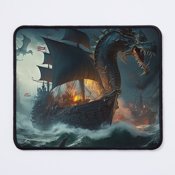 Item preview, Dragons attacking an armada designed and sold by wroznak.