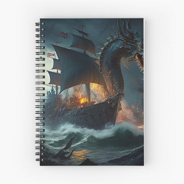 Item preview, Dragones atacando a una armada designed and sold by wroznak.