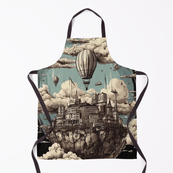 Item preview, Vintage Balloons Over City designed and sold by FormulaEden.