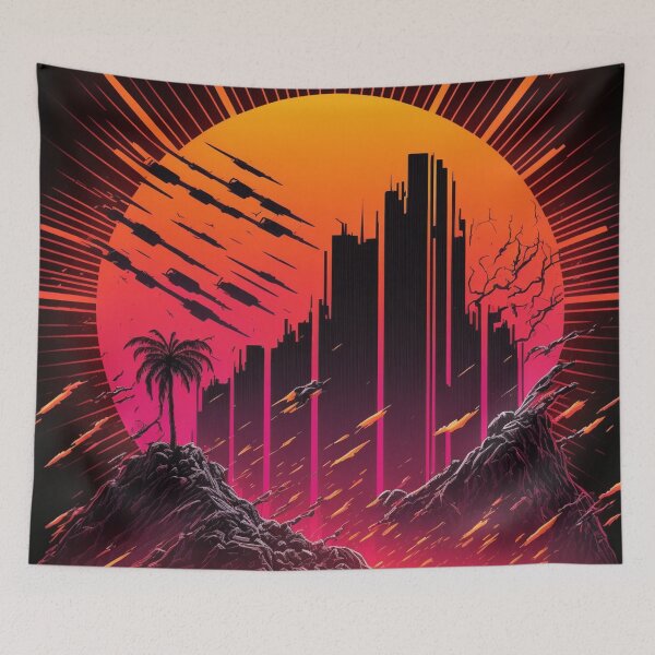 Item preview, 80s Retrowave City designed and sold by Nightarcade.