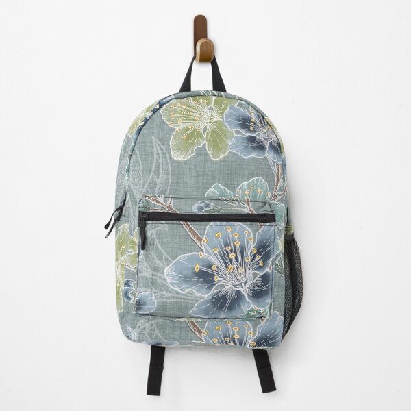 Item preview, New Romantic Watercolor floral pattern, linen texture designed and sold by Katj-A-Studio.