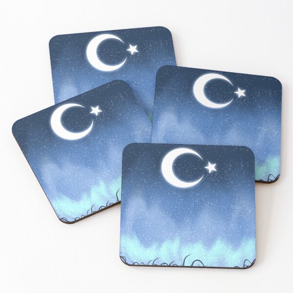 Item preview, Starry night with moon star designed and sold by hseart.