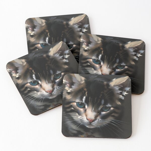 Item preview, Feline Companionship: A friendly kitty oil painting designed and sold by KH-GardenEden.