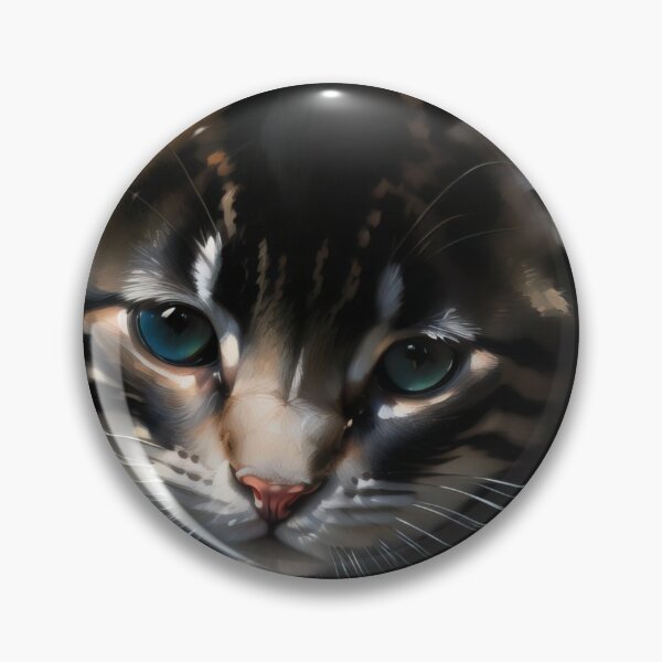 Item preview, Feline Companionship: A friendly kitty oil painting designed and sold by KH-GardenEden.