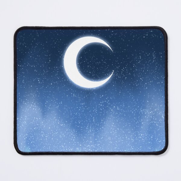 Item preview, Starry night with crescent moon designed and sold by hseart.