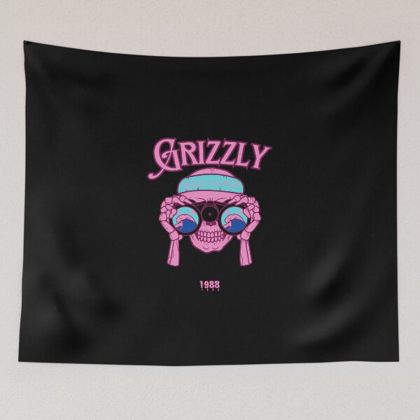 Item preview, Grizzly Wave Seeker Skull designed and sold by Grizzlytees.