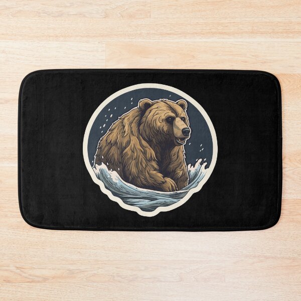 Item preview, Majestic Grizzly Emblem - Bold & Powerful Design designed and sold by Lenkooo.
