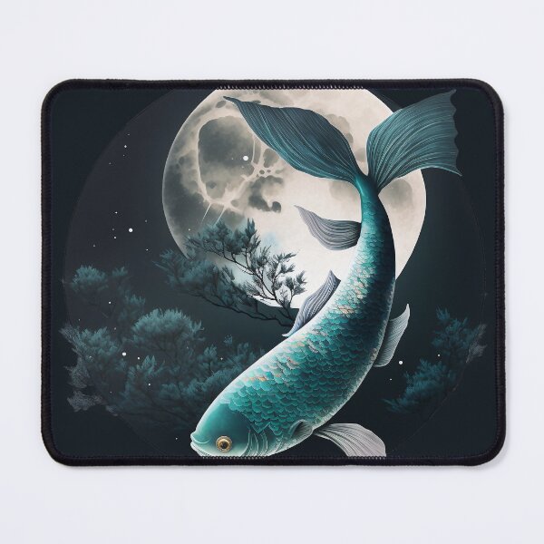 Item preview, Japanese Fish & Moon designed and sold by Graphoteka.