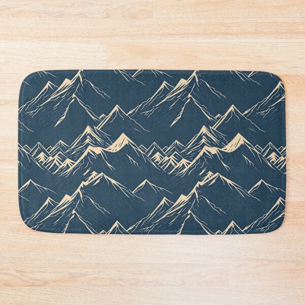 Item preview, Big Pattern Simple Mountains Engraving Seamless Pattern Illustration Nature Texture designed and sold by Plastic Memory Archive.
