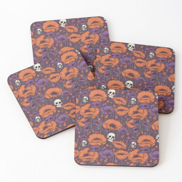 Item preview, Skull Poppies designed and sold by bluberrychicken.