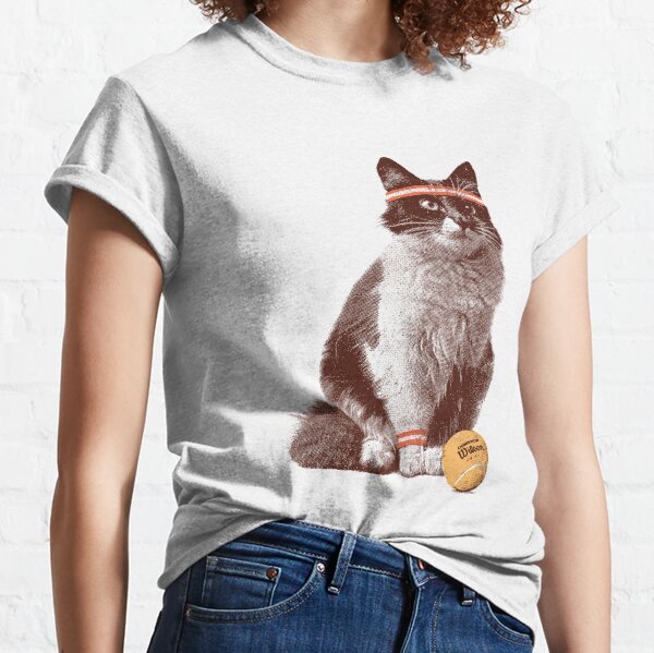 Tennis Cat Classic T-Shirt