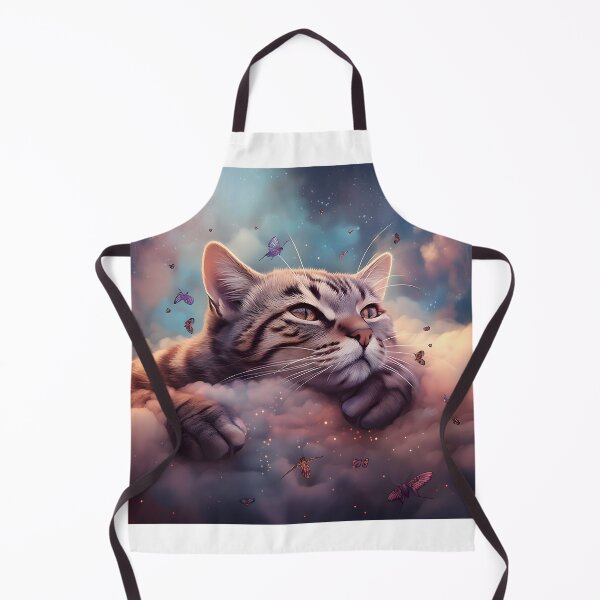 Item preview, Butterflies and Clouds Cat designed and sold by anymalart.