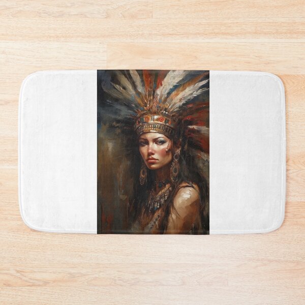 Item preview, Indian woman in headdress designed and sold by Rosaliartbook.