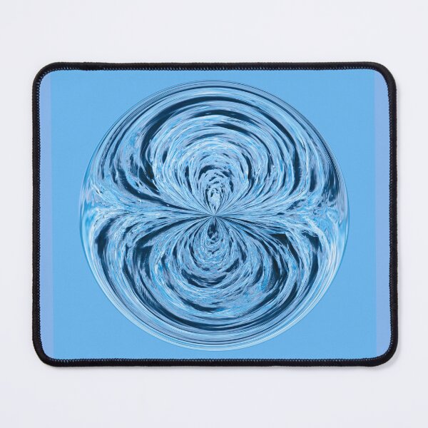 Item preview, Blue circle symmetrical design designed and sold by KRFNatureGifts.