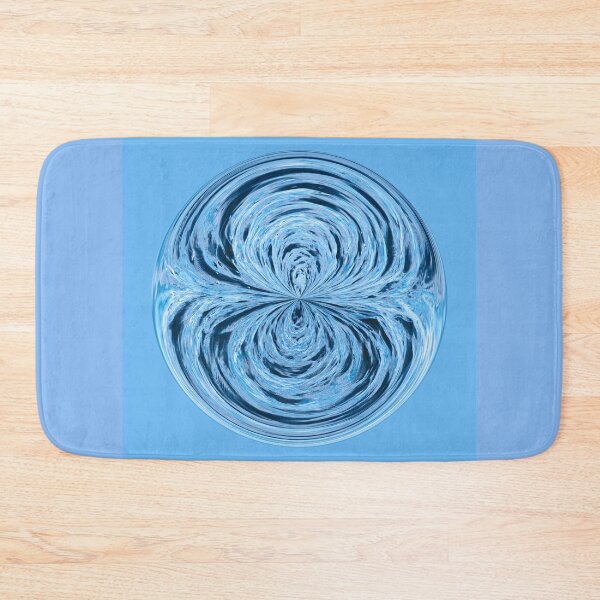 Item preview, Blue circle symmetrical design designed and sold by KRFNatureGifts.