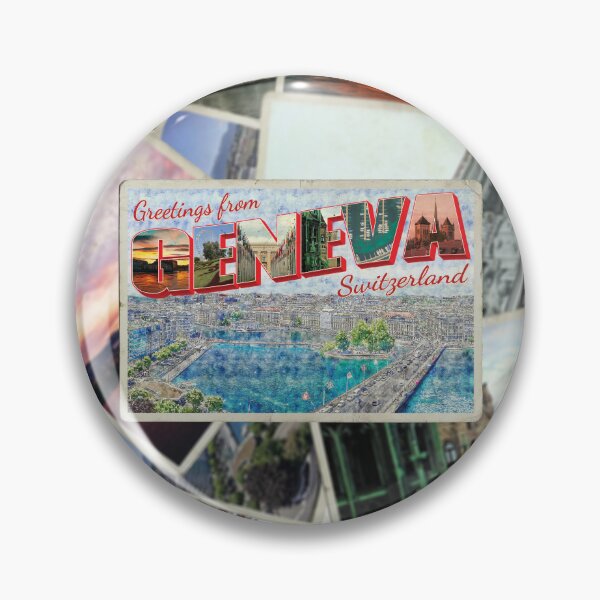 Item preview, Greetings from Geneva in Switzerland Vintage style retro souvenir designed and sold by DeveloperProp0.