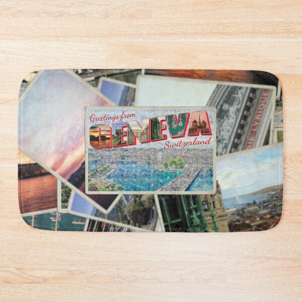 Item preview, Greetings from Geneva in Switzerland Vintage style retro souvenir designed and sold by DeveloperProp0.